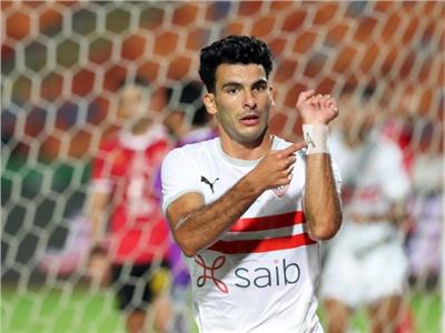 أحمد سيد زيزو لاعب نادي الزمالك يرفع رصيده إلى 14هدفا منها 8 ركلات جزاء