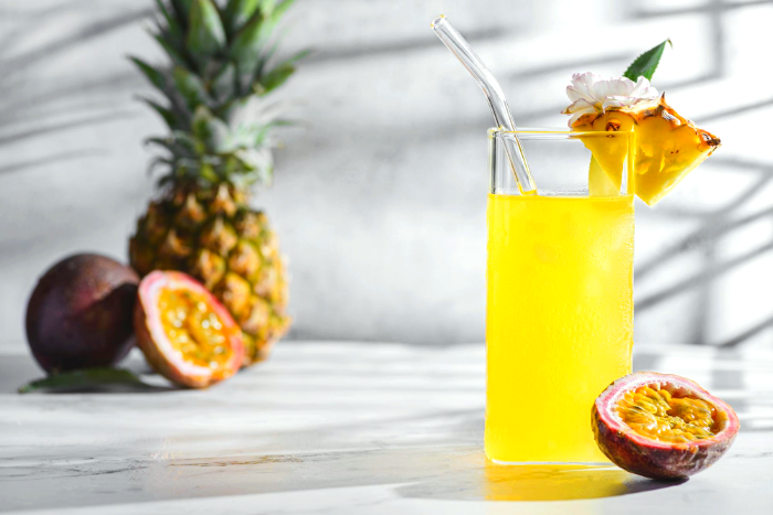 كيفية صنع عصير الأناناس بالبرتقال