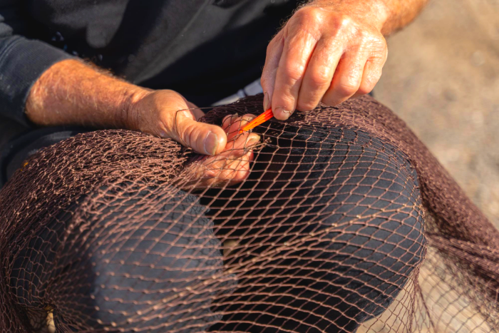 كيف تصنع شبكة صيد